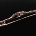 Victorian Bar Brooch with Bohemian Iris Glass