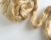 1 oz  Golden Royal Muga Silk Top  Roving  Luxury Fiber