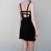 MAE.VALENTE Vintage 90s Black Caged Dress