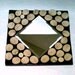 Rustic Mirror, Log Art, Mirror. Collage, Upcycled Wood