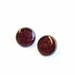 Tiny stud earrings glitter burgundy earring studs