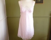 Marks & Spencers 1980s Pink Slip - S / M