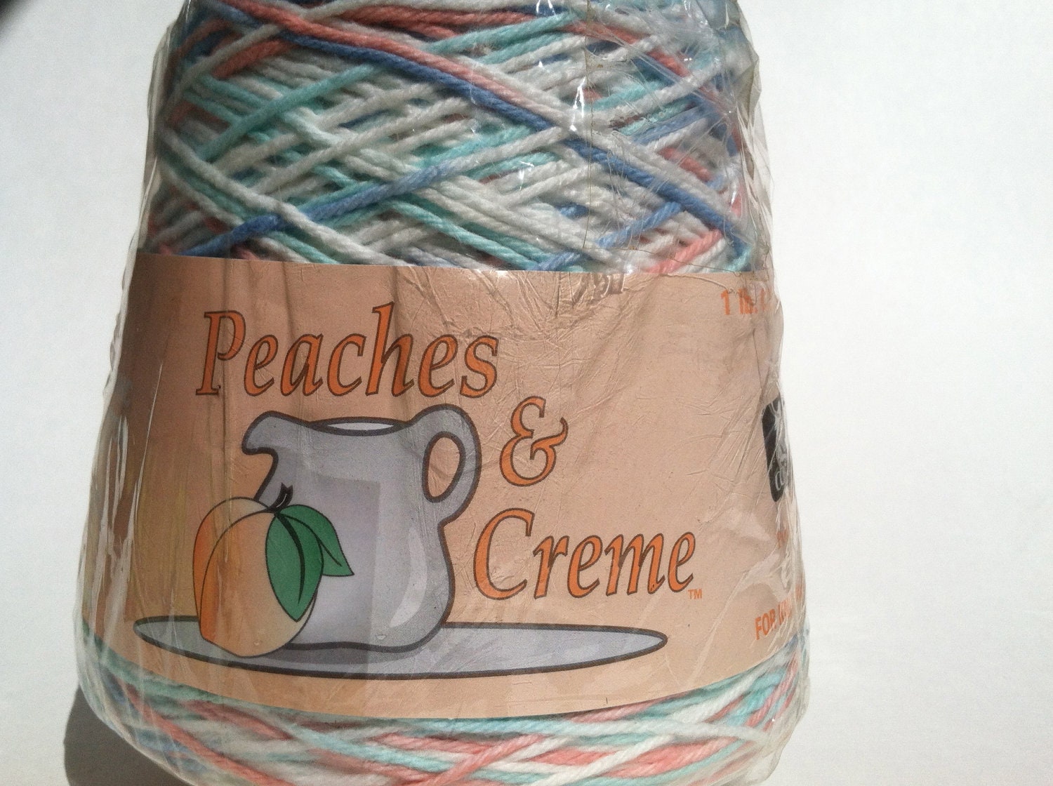 Items similar to Detash Peaches and Cream cotton yarn 1 lb cone in