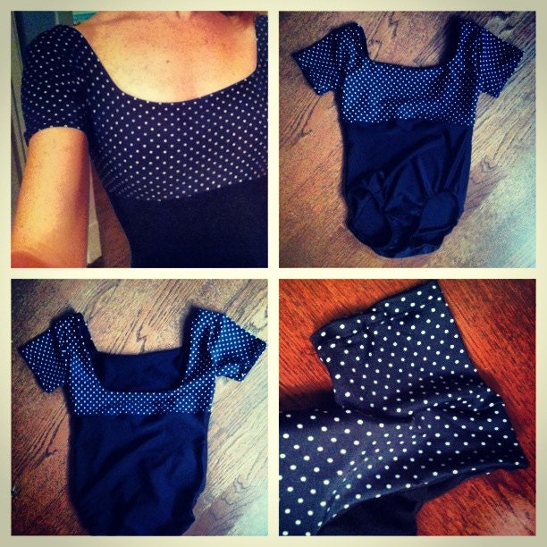 Duo Fabric Square Neck Leotard