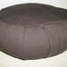 Zafu Meditation Cushion in Dark Brown Espresso Diversitex Cotton Twill. Ready to use. Made by a Micro Business in the USA.