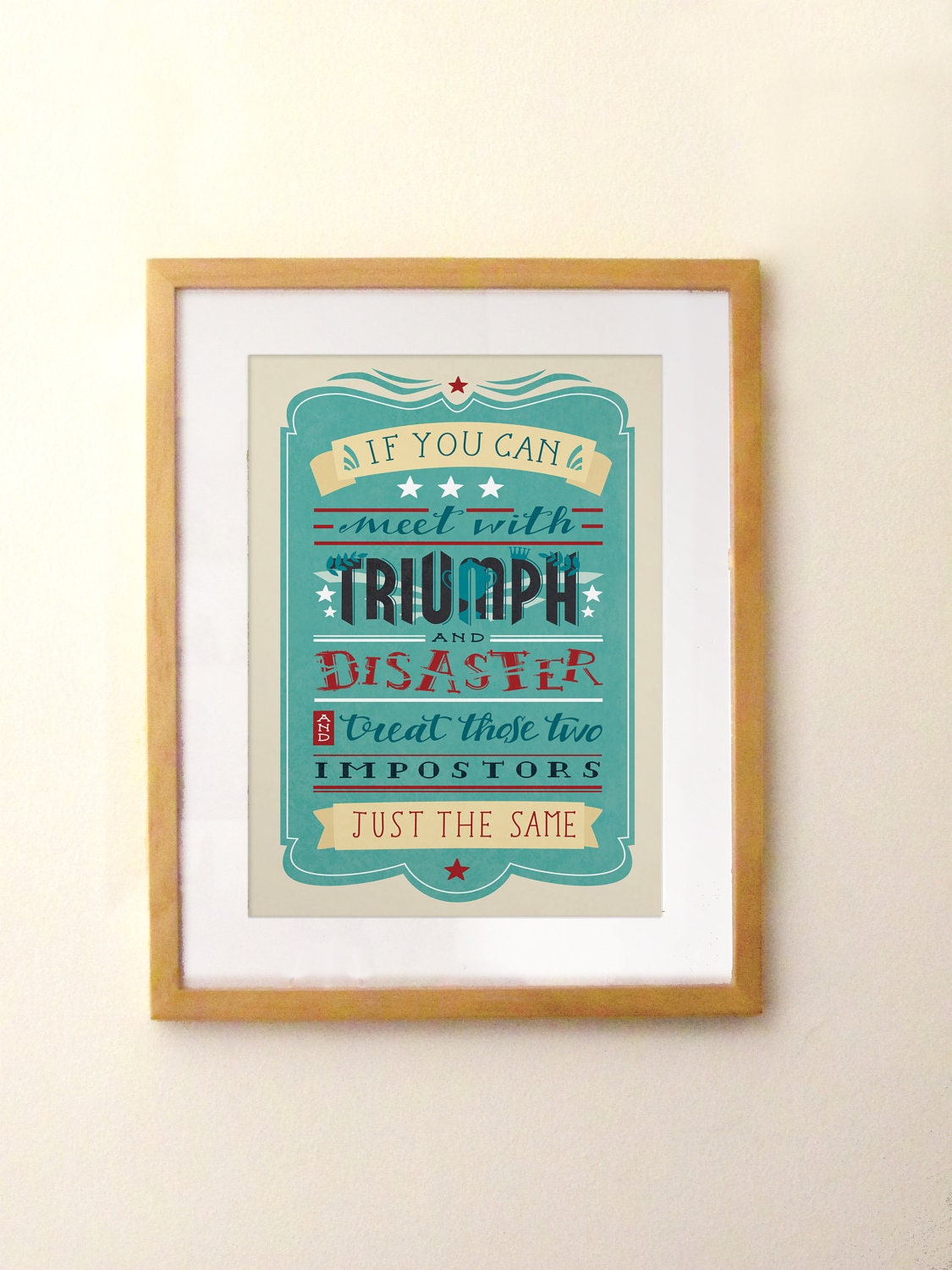 Rudyard Kipling, If poem poster - Wimbledon (12,60 x 18,10)