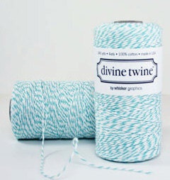5 Yards of Teal Bakers Twine
