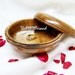 English Walnut wood box - Lidded box - Spice bowl