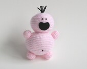 Amigurumi Crochet Doll Pink Kids Toy Cute Bossy Dolly