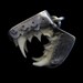 Vintage Teeth Locket (Opening) Set In Silver-Fierce & Odd Charm, Pendant