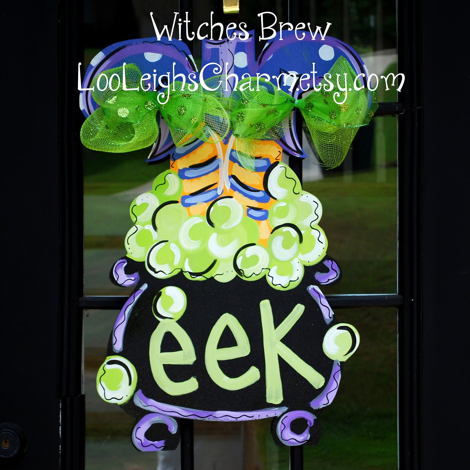 Halloween Door Hanger, Halloween Decor, Witch Door Decoration, Fall Home Decor, Halloween Outdoor Decoration