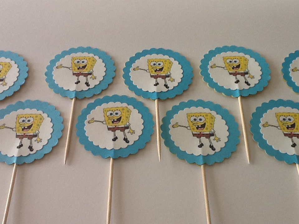 Spongebob Cupcake Ring Toppers Hawaii Dermatology