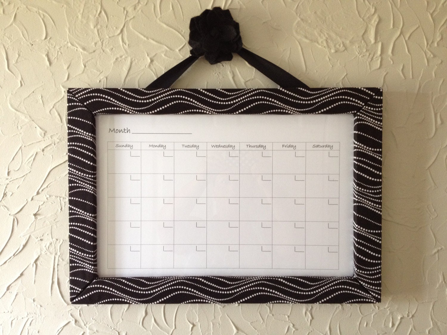 framed whiteboard calendar
