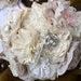 Handmade Vintage Lace Bridal Bouquet. Ivory and cream lace flowers