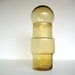 Vintage amber glass canister, apothecary jar