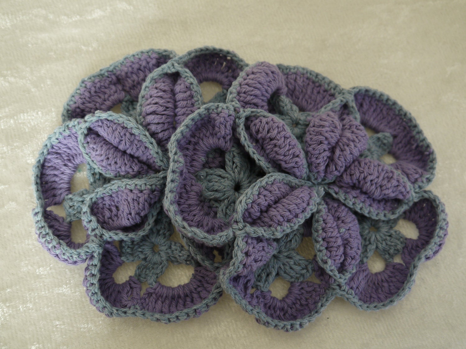 Crocheted Flower Potholders