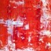 Acrylic Abstract Art Painting Orange, Yellow, Red and White - Modern, Contemporary, Original 14 x 17