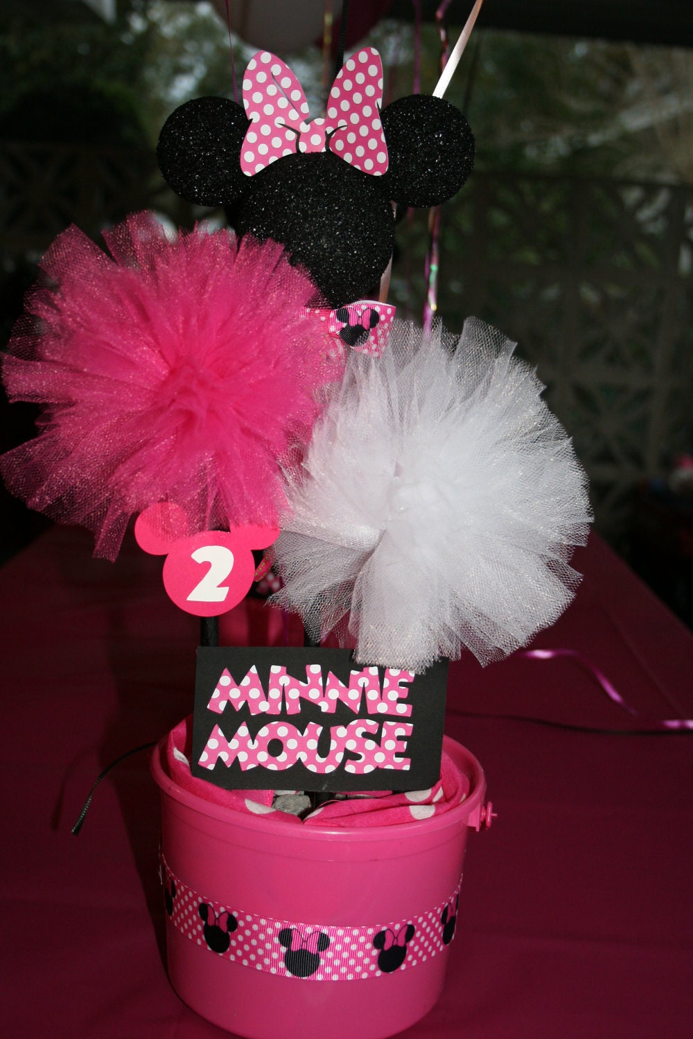 Personalized Minnie/Mickey Mouse Polka Dot Birthday/Baby by hkgmom