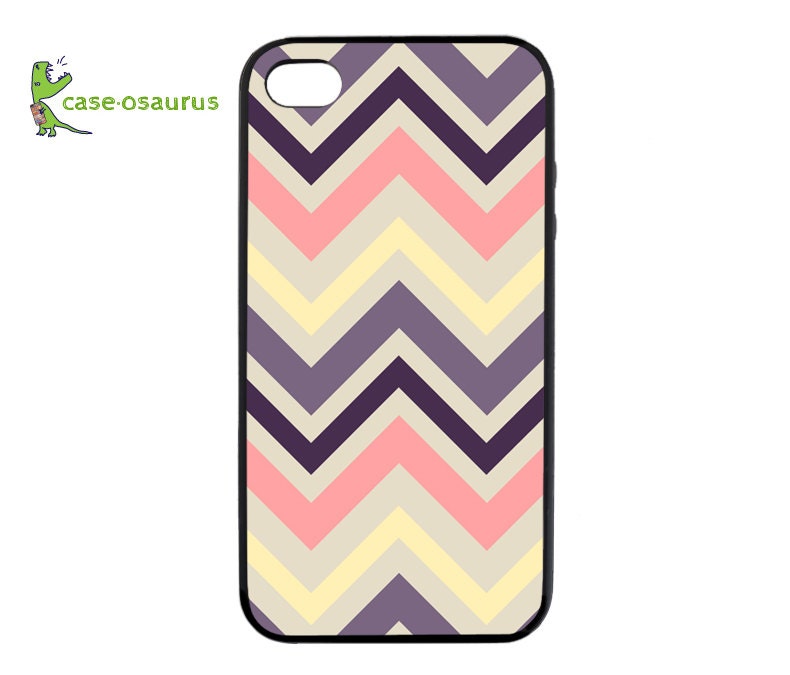 iPhone 4 Case - Chevron "Quadruply Soft" -- Rubber Bumper Case for iPhone 4s
