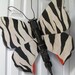 Table Leg Butterfly Wall Art- Black and White Zebra Animal Print