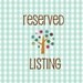 reserved for Destiny