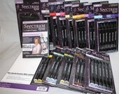 SPECTRUM NOIR MARKERs - 12 Sets of 6 Markers (72 markers) Basic Set - Plus DVD and Special Paper Kit