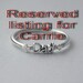 RESERVED LISTING for CARRIE 2 pc 'Dad' charms
