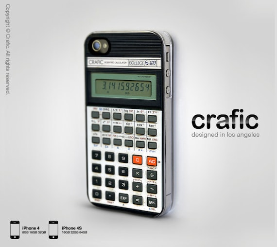 iPhone 4 case iPhone 4s case - Retro Calculator iPhone Case
