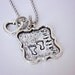 Waiting - Hand Stamped Infertility Necklace - Tibetan Silver - Baby Feet - Footprint Stamp - Heart Charm - Beautiful Reminder to Stay Strong