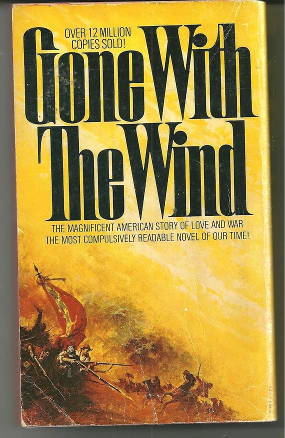Items similar to Gone With The Wind by Margaret Mitchell Historal Romance Book Decor Vintage