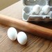 Wood rolling pin - Cherry - 11.5 inches long - no tapers