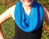 Turquoise Infinity Cowl Scarf