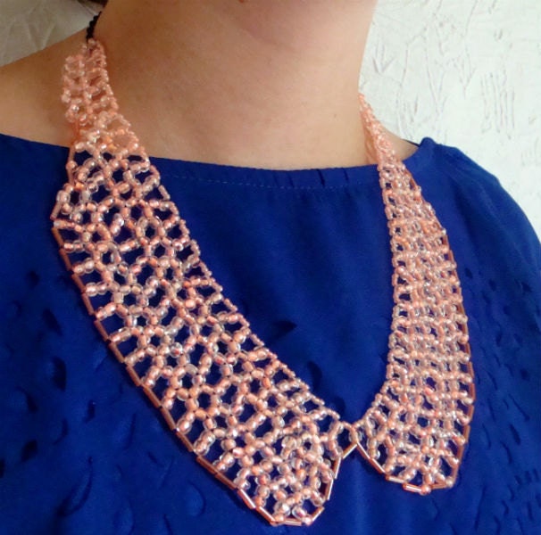 Peter Pan Collar Necklace - Statement necklace, Detachable collar, Bib necklace