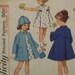 Vintage 1963 Simplicity 5337 Pattern for Childs' One-Piece Dress, Coat, and Hat in Size 2