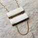 Gold dipped ladder necklace - limited edition