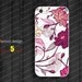 red purple flower iphone 5 case iphone 5 cover Iphone 4 4s case new iphone case