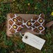 SALE///Brown Floral Bow-Tie Hair Clip - Vintage Fabric - Large Hair Bow - Vintage Brown and Yellow Floral - Barrette - For Child or Adult