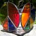 Stained Glass Peace Sign Candle Holder