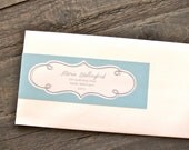 Printable Wrap Around Address Labels: Fancy Border