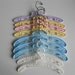 9 vintage childrens plastic hangers