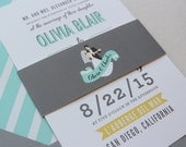 Modern Poster Wedding Invitations - Poster Type //DEPOSIT//