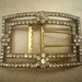SALE Beautiful Huge Victorian French Paste Buckle