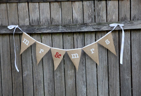 mr & mrs hessian bunting