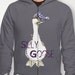 Goose (Geese) Graphic Print Zip-up Hoodie - "Silly Goose"