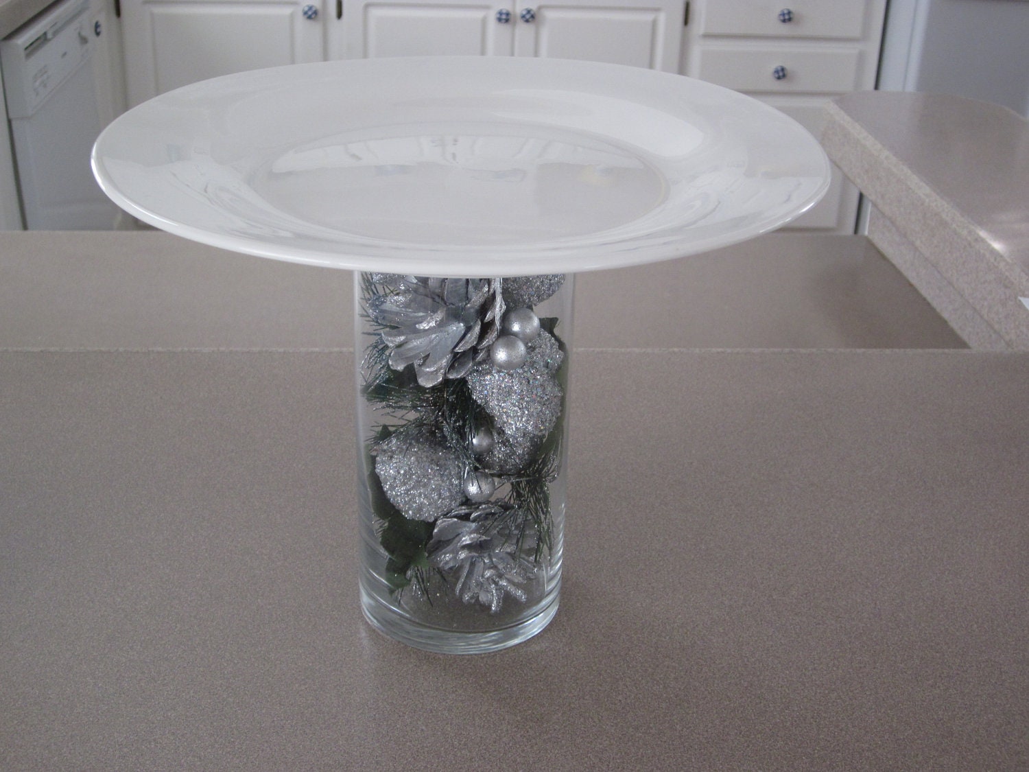 Silver Glitter Christmas/Wedding/Home Decor/ Cake/Cupcake/Cake Pop Dessert/Party Stand
