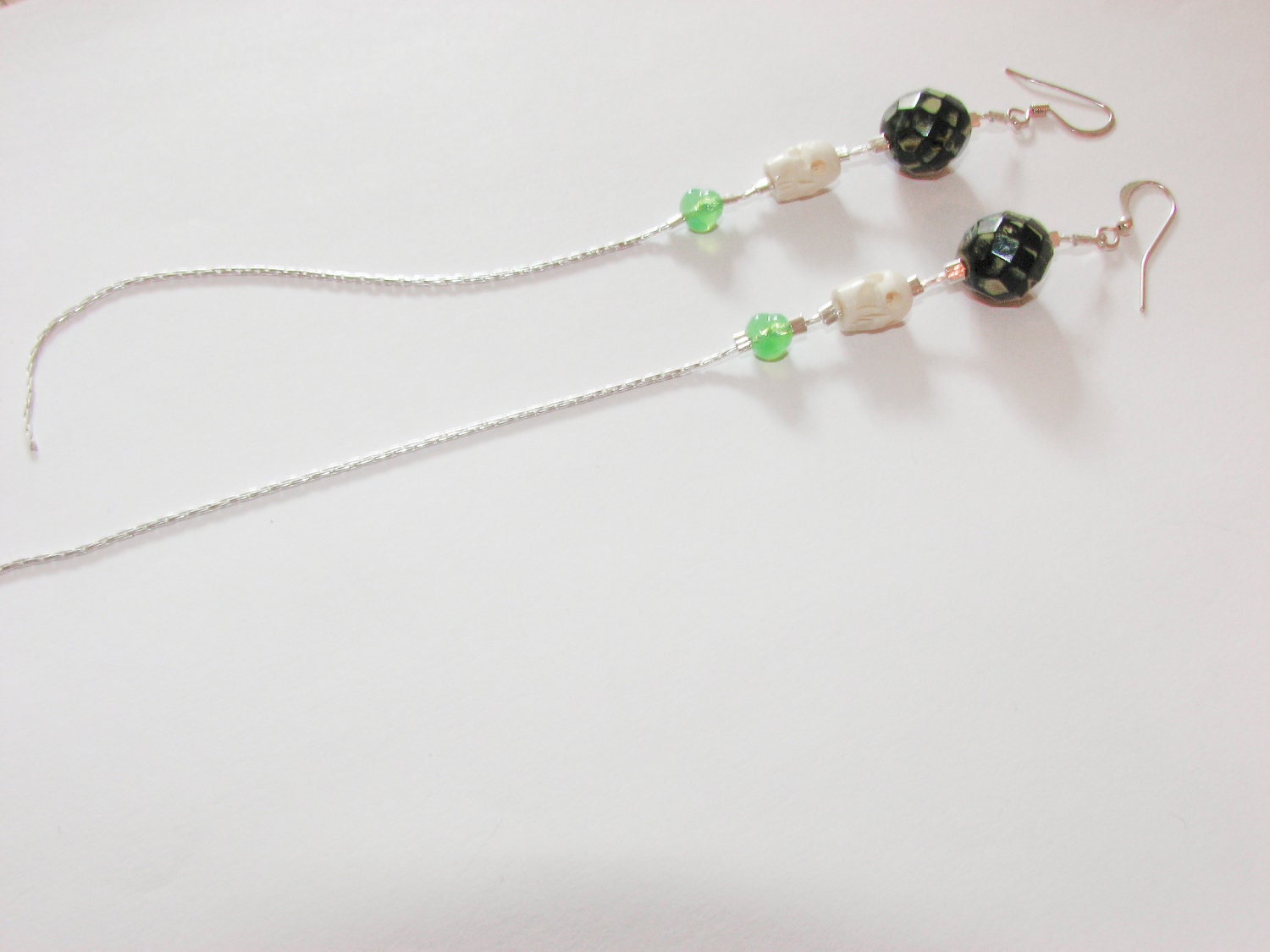 Extra Long "Skeletoria" earrings