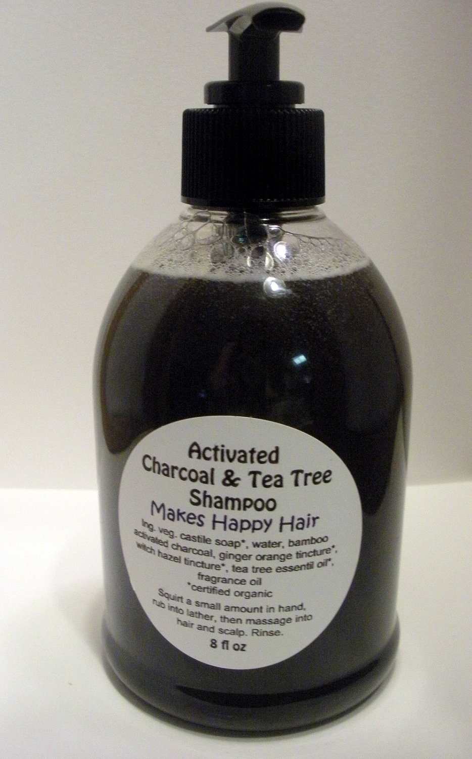 Items similar to Activated Charcoal Shampoo, Removes oil, Clarifies and