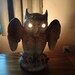 OWL figurine LAMP electric Kron Texas Lighting TV Lamp