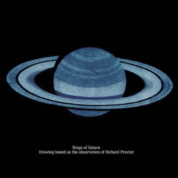 Rings of Saturn Planet Astronomy Print