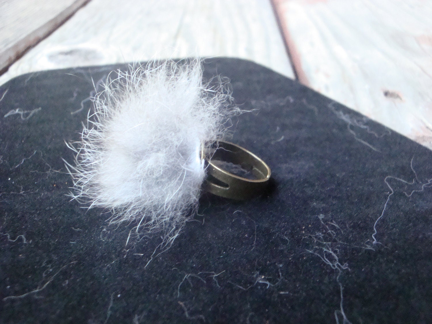 Rabbit Fur Ring - ACuriousManagerie